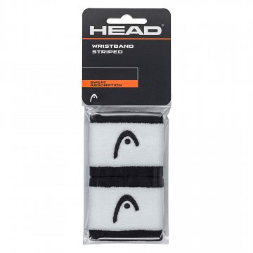 Head Striped Wristband 2.5" Black / White